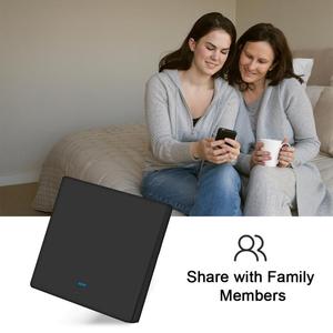 Wi-Fi умный выключатель света кнопочный Голосовое управление, пульт дистанционного управления, сенсорный контроль, совместимый с Alexa Google Assistant - Product Image 4