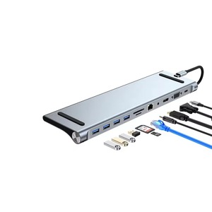 11-in-1 Multi-Function <strong>USB</strong> <strong>C</strong> Docking Station Hub <strong>Type</strong> <strong>C</strong> <strong>Adapter</strong> with Enhanced Connectivity Featuring Multiple Ports - Product Image 1
