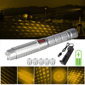 Laser Line Pointer Laserpointer mit Schlüsseln Grüner Laserpointer mit 5 Muster köpfen - Product Image 3