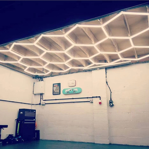 Ad alta potenza stile moderno fai da te assemblaggio esagonale illuminazione Rgb grandi plafoniere per bellezza esagonale Led - Product Image 6
