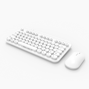 Juego de teclado y ratón de ordenador verde Mini máquina de escribir de caramelo redonda retro para diseño colorido de Windows - Product Image 5