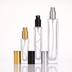 Özel etiket kutusu 5ml 10ml 15ml 30ml 50ml 100ml boş doldurulabilir şeffaf renkli cam dikdörtgen parfüm şişesi - Product Image 5