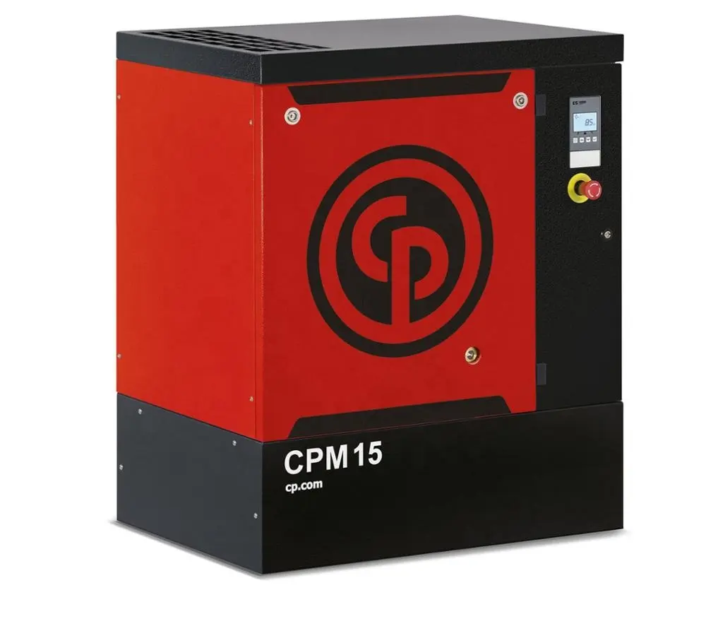 Chicago pneumatic بصمة صغيرة منخفضة الضوضاء CPM 3-20HP الروتاري ضواغط لولبية CPM15