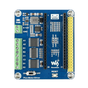 DC-Motor treiber modul für Raspberry Pi Pico Antrieb von bis zu 4x Gleichstrom motoren an Bord eines 5-V-Reglers Geeignet für 2WD-oder 4WD-Fahren