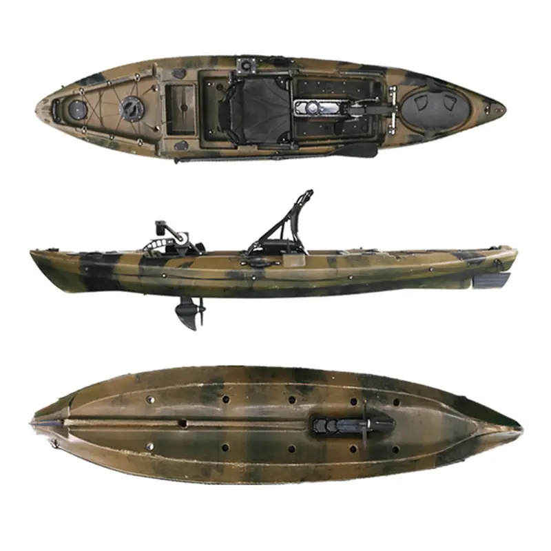Kayak da pesca con pedale a pedale per canoa da pesca automatica da viaggio alla moda Pro Angler in vendita