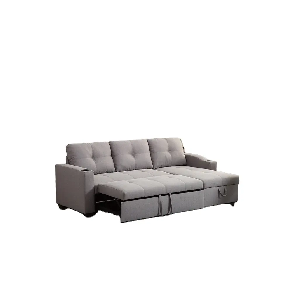Melhor qualidade tecido sofá-cama elegante moderno sala de estar mobiliário EUA mercado quente popular sofá-cama barato sofá cama cum