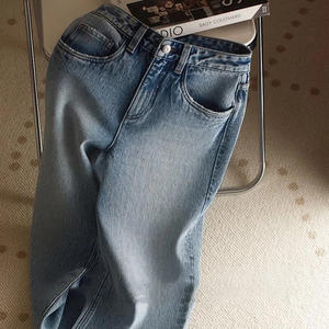 بيع بالجملة مخصص مغسول الجينز الخالص الشارع الاتجاه السراويل الرجعية ضئيلة تناسب مستقيم الساق الجينز الرجال للرجال - Product Image 2