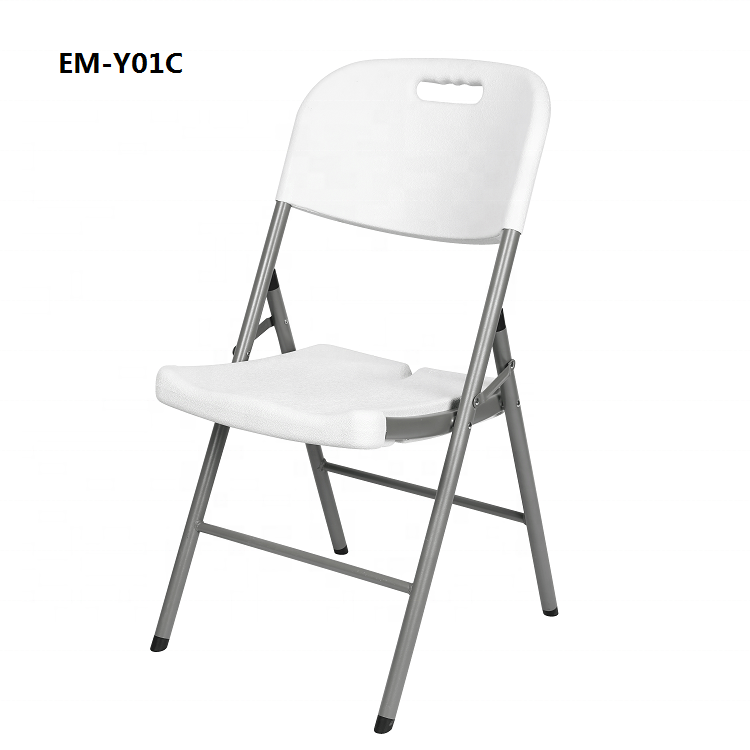 Silla plegable blanca