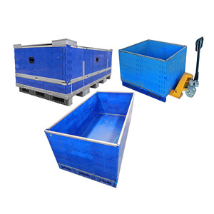 1800*1100*680 contenedor de paleta plegable apilable de almacenamiento seguro para manejo a granel - Product Image 5