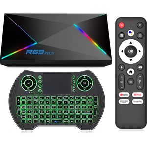 2025 Android TV Box con 4GB RAM e 32GB ROM 4K 8K WIFI6 1000M Ethernet R69 Plus Smart Box BT5.0 USB 3.0 Android 14 - Product Image 1