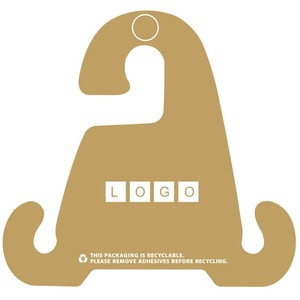 Bosirui Custom Logo Doek Sok Hanger Multifunctionele Garderobe Toepasbare Papieren Haak Kraft Papier Hangers Kartonnen Display Haken - Product Image 4