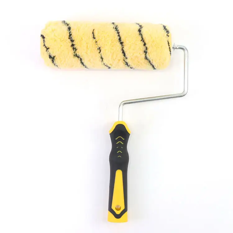 Tiger Stripe Handle Tool Cepillo de rodillo de pintura personalizado Rodillo de pintor profesional de 9 pulgadas