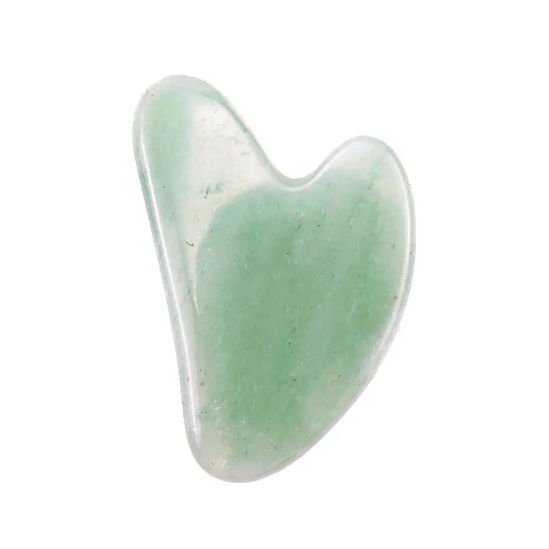 Gua Sha Raschiando Massaggio Viso Verde Giada Quarzo Rosa Guasha Bordo Raschietto Strumento