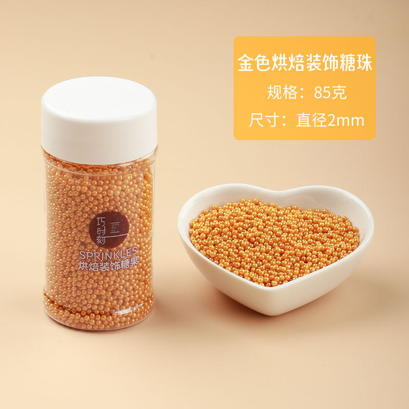 Golden beads 2mm-85g