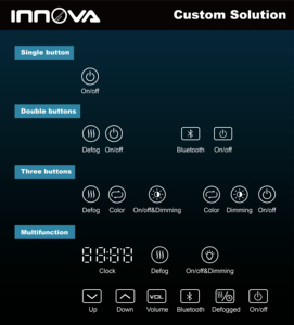 Werks-Spot-Touch-Schalter Doppelt asten Berührungs sensor Dimmer Defog-Touch-Sensor Schalter 12-V-Sensor für intelligenten Badezimmers piegel - Product Image 6