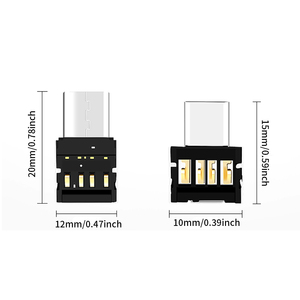 TISHRIC OTG tip-c OTG mikro USB adaptör USB tip C şarj veri dönüştürücü OTG kablo için fare klavye USB DIsk flaş - Product Image 6