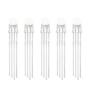 10 Stück 5mm RGB LED Gemeinsame Kathode/Gemeinsame Anode Dreifarbige Emissions dioden f5 RGB Diffuses/Transparentes Highlight - Product Image 5