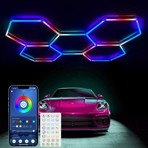 Пульт дистанционного управления Заводские продажи гараж Rgb светодиодный шестигранный свет новый высококачественный светодиодный трубчатый светильник Rgb - Product Image 5