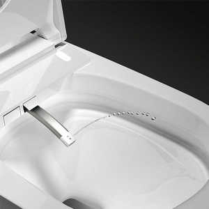 Banyo sıhhi seramik beyaz bide tuvalet koltuk isıtma otomatik duvar Hung tuvalet çok fonksiyonlu akıllı seramik tuvalet - Product Image 6