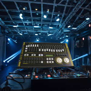 Potente DMX 512 Controller Max 512 Console Mixer di illuminazione da palcoscenico buono per luci PAR a LED con testa mobile con programmi integrati - Product Image 1