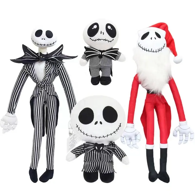 Auditorías de fábrica Nuevo viernes por la noche Halloween Fantasma de moda Juguetes de peluche Jack Skeleton Pesadilla antes de Navidad Juguetes de peluche