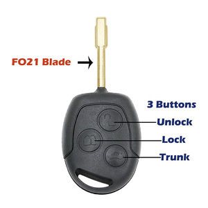 For Fo-rd Mon-deo 60 ceramic Chip Vehicle <strong>Keys</strong> with 3 Buttons Straight Plate (Round Embryo) 433Mhz for Vehicle Use - Product Image 4