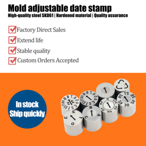 Nhanh chóng vận chuyển đôi Ngày tem năm tháng chèn cho tiêm khuôn - Product Image 2