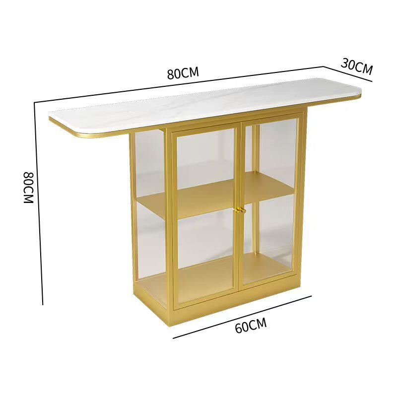 Verre transparent doré 80-30-80cm