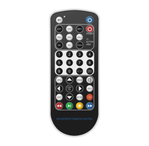 Siyah özel model ir özel 33 tuşları su geçirmez TV uzaktan kumanda toptan evrensel IP67 kolay temiz TV denetleyici otel için - Product Image 4