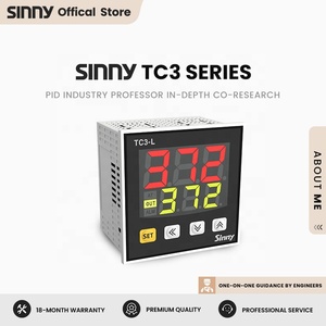 Sinny-Controlador de temperatura digital PID, termostato de horno, relé, salida SSR y entrada universal, grande LED, 96x96, relé - Product Image 2