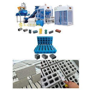 Mattoni di fango semi-automatico che fa la costruzione di macchine con mattoni di cemento componenti del nucleo includono pompa ingranaggio del motore sulla linea di produzione - Product Image 5