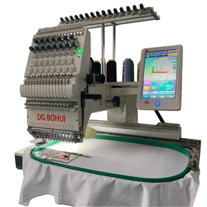 DG BOHUI Single Head Embroidery Machine 12/15 Niddles Available for Sales Embroidery <strong>Software</strong> and Embroidery Threads Supply - Product Image 1