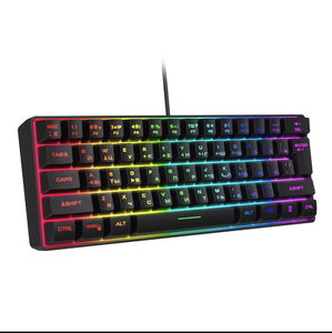 RGB Backlit Wired USB 2.0 Mechanical <strong>Keyboard</strong> 61 <strong>Keys</strong> <strong>Numeric</strong> Style for Desktop &amp; Laptop Functional Typewriter - Product Image 1