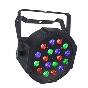 DMX512控制声音激活播放生日派对18LED RGB变色迪斯科灯舞台平停车灯 - Product Image 3