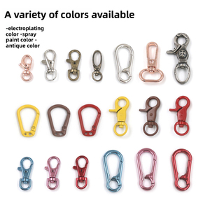20Mm Rose HK Kim Loại Clasp Bán Buôn Mini Thép Không Gỉ Kẽm Hợp Kim Triger' 18Mm Vàng Tôm Hùm Xoay Đôi Đầu Quay Snap <span class=keywords><strong>Hook</strong></span> - Product Image 6