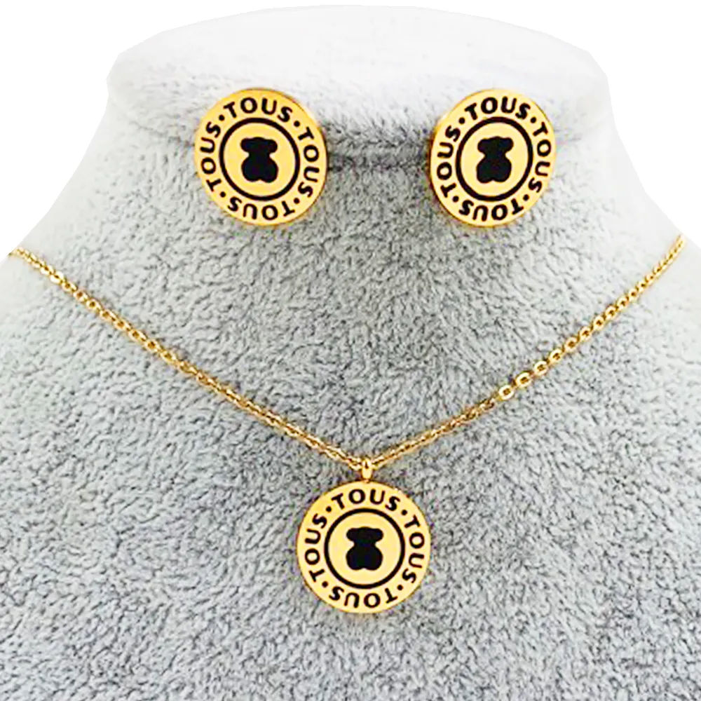 Joyeria colar feminino de ouro 18k, conjunto de joias com corrente de camada dupla, joias para mulheres
