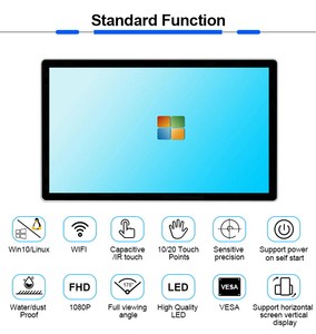 21 21.5 22 Inch Wall Mounted All-in-one Capacitive Touchscreen <strong>Computer</strong> All in One PC Touch Screen - Product Image 2