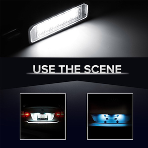2個12V5W LEDナンバーナンバープレートライトランプGOLF 4 6 Polo 9N for Passat Carナンバープレートライトエクステリアアクセス - Product Image 6