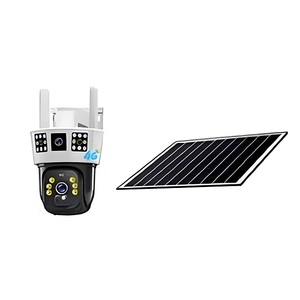 Ngoài trời năng lượng mặt trời Powered HD đầy đủ màu sắc Giám sát camera không dây không thấm nước 4G ống kính kép CMOS cảm biến đám mây lưu trữ dữ liệu IP 1 năm - Product Image 3