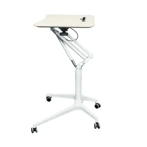 Polea de elevación de mesa móvil para el hogar, mesa de estudio de computadora fija, mesita de noche ajustable en altura ligera plegable - Product Image 6