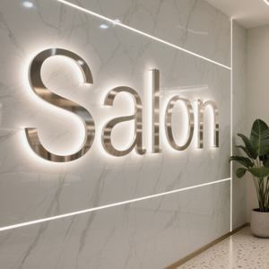 <span class=keywords><strong>Led</strong></span> <span class=keywords><strong>Backlit</strong></span> Acrylic chữ cái cho ngoài trời quảng cáo kinh doanh chiếu sáng logo dấu hiệu cho salon cửa hàng cắt tóc thanh cho cửa hàng - Product Image 1