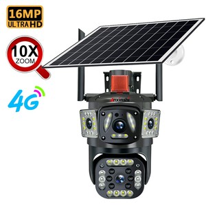16MP10X变焦网络高清摄像机IP66户外防水太阳能摄像机无线4g机身跟踪检测双向语音摄像机 - Product Image 2