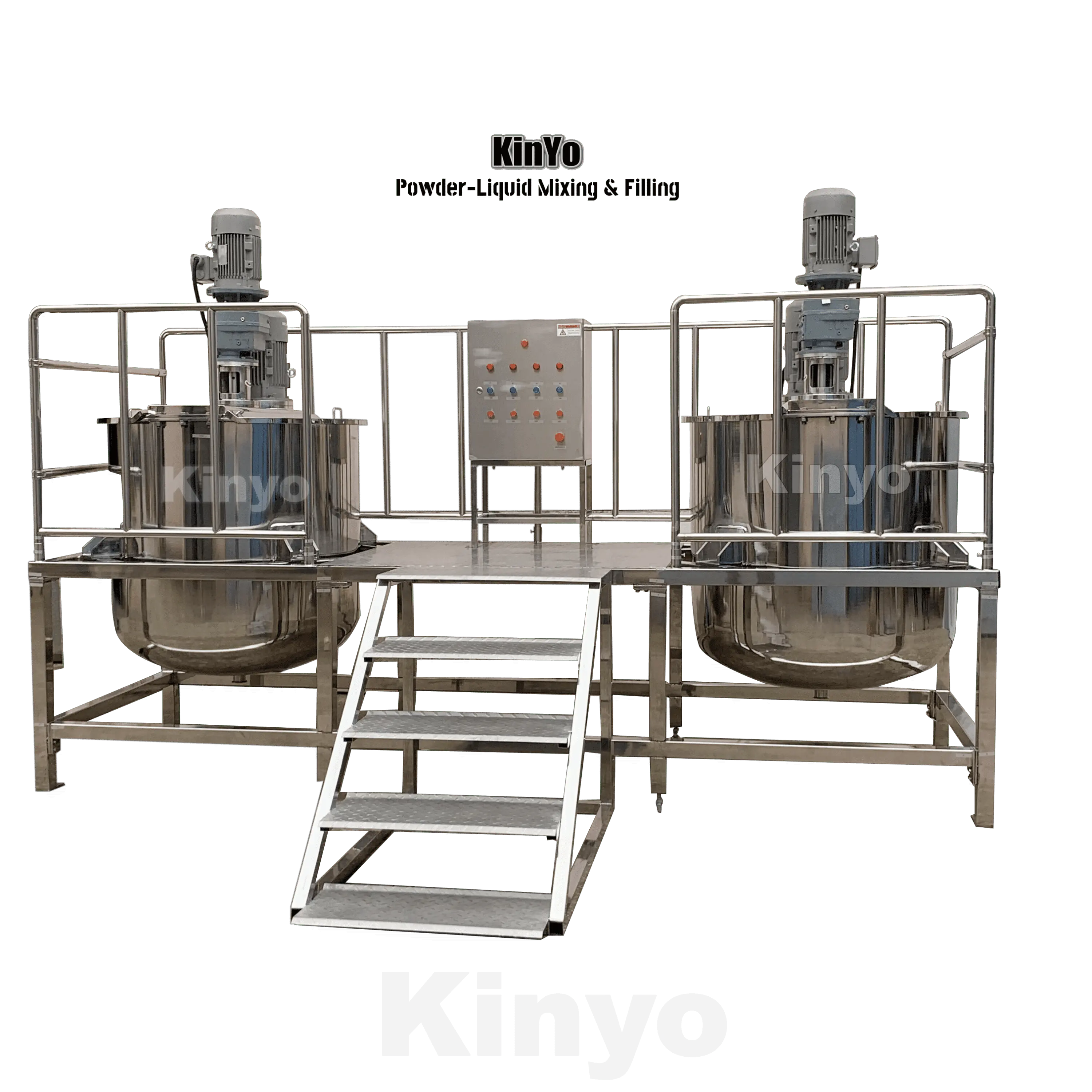 Fabbrica KinYo SS304 500L verticale miscelatore liquido riscaldamento elettrico suger miscelatore sale miscelatore