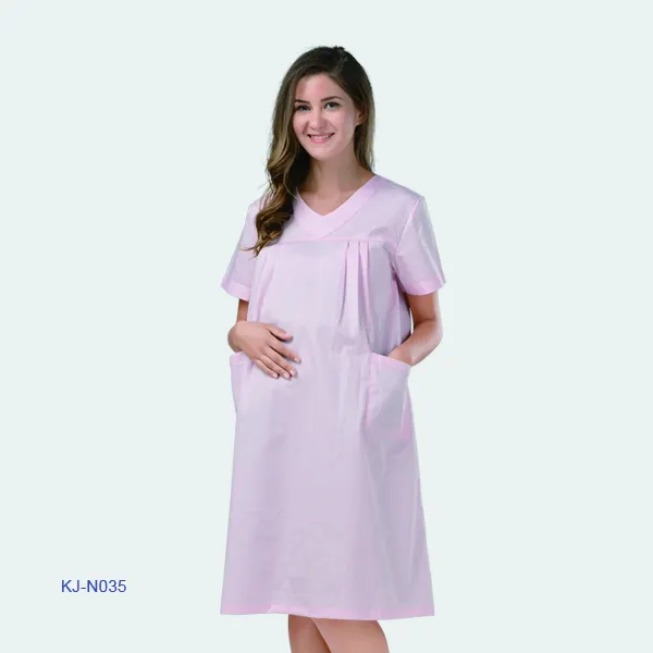 OEM Por Atacado Da Forma Das Mulheres Sexy Pink Blush Rosa Maternidade médica uniforme