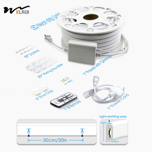 2023 fabrika 110v 220v LED şerit su geçirmez işık RGB LED şerit işık akıllı kapalı açık Neon ışık şeridi uzaktan kumanda ile - Product Image 6