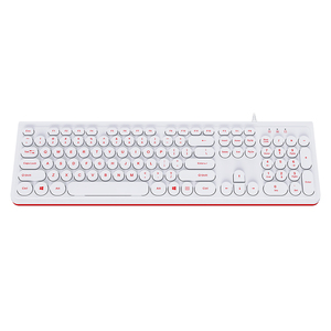 Teclado de ordenador USB de tecla completa 104, teclado para juegos con cable de membrana en inglés de EE. UU. con iluminación de 1 Color - Product Image 1