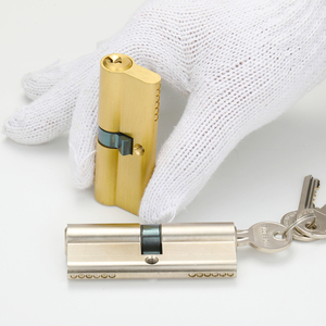 Khóa Cửa Phòng Tắm Chiều Dài 80Mm Cấu Hình Châu Âu 40Mm + 40Mm Khóa Bằng Đồng Mở Đơn Với Các Phím Núm Xoay Xi Lanh - Product Image 4