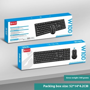 W100 <strong>Wireless</strong> <strong>Keyboard</strong> and Mouse Set Desktop Laptop Office Business General 2.4G <strong>Keyboard</strong> and Mouse PC <strong>Computer</strong> - Product Image 2