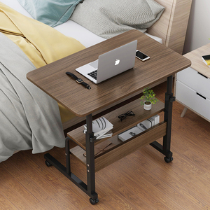 Moderno barato al lado de la mesa de estudio Blanco Sit Stand Lap Altura ajustable Escritorio de la computadora para la cama - Product Image 2