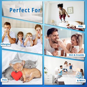 ChamXue fermuarlı yastık koruyucu, özelleştirilmiş boyutu renk, fermuar ile hipoalerjenik yatak yastık, nefes Encasement kapak - Product Image 6